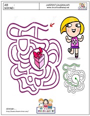 anaokulları için Labirent Bulmaca